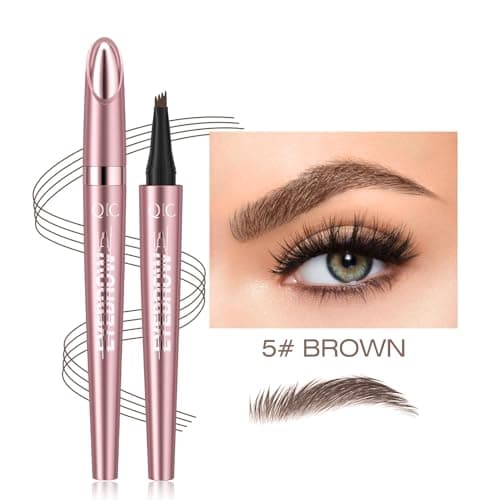 3D Microblading Eyebrow Pencil, 2#Dark Brown, Long-Lasting, Waterproof — Brown