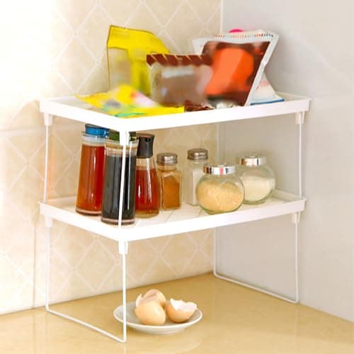 Zerodis Foldable Kitchen and Bathroom Cabinet Organizer Shelf