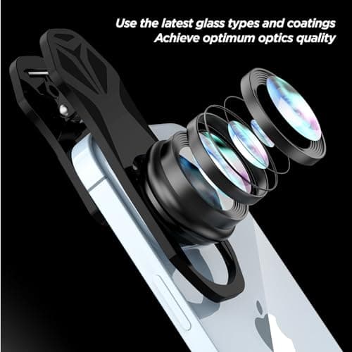 210° Fish Eye Lens for iPhone, Samsung, Pixel, BlackBerry, iPad, Notebook