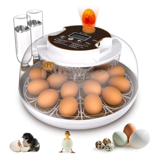 18-Egg Automatic Turning Incubator with Humidity Control and LED Display