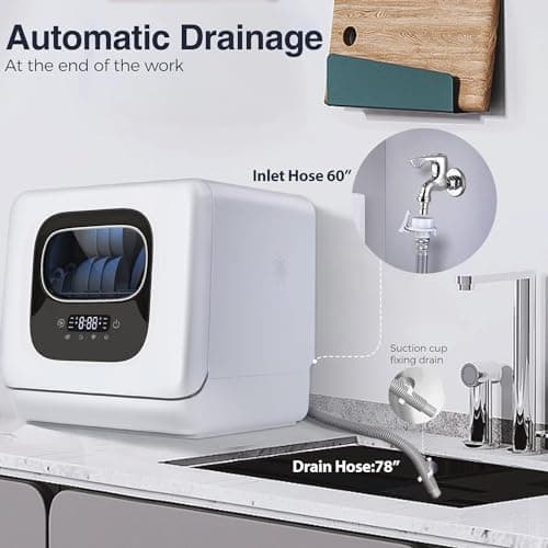 Portable Countertop Dishwasher for Apartments and Dorms