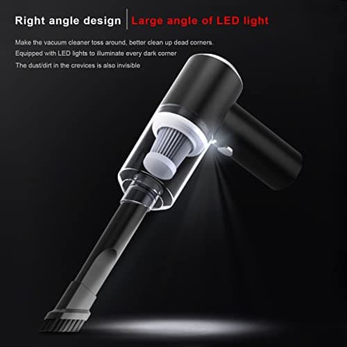 Zerodis Mini Handheld Vacuum Cleaner with LED Lights