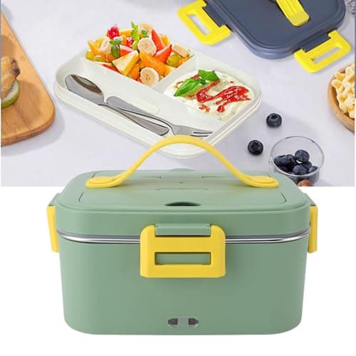Zerodis Portable Electric Lunch Box – 360° Heating, No Water Needed (Green)