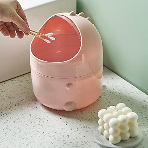 Zerodis Mini Baby Dinosaur Trash Can, Large Mouth & Detachable Design (Office, Desk)