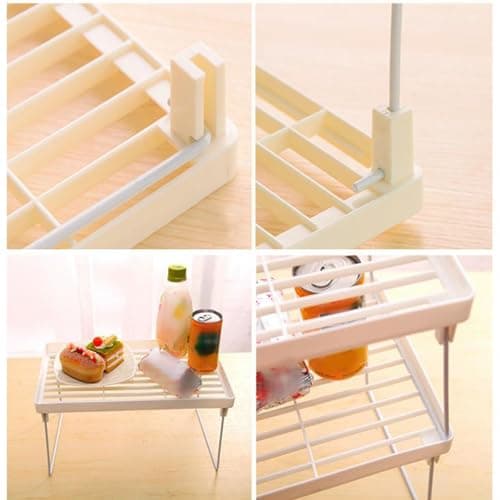 Zerodis Foldable Kitchen and Bathroom Cabinet Organizer Shelf