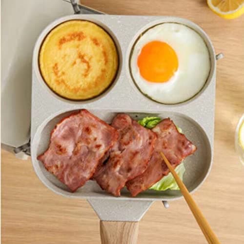 Zerodis Mini Nonstick Frying Pan, 3 Cups, Aluminum Alloy, Electric Stovetop Compatible