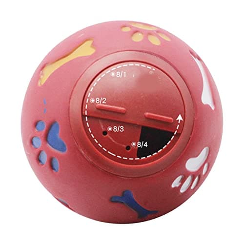 ZeroDis Dog Puzzle Balls Regulate Food Dispensing Plastic Balls Toy Non-Leakage Design (S)