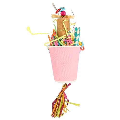 Zerodis Conure Bird Toys for Chewing, Hanging Food & Depression Relief