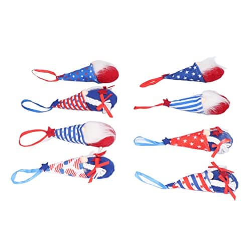 Independence Day Dwarf Doll Patriotic Plush for Holiday Decor (8pcs)