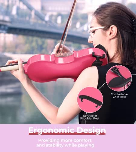 Vangoa 1/2 Size Acoustic Violin for Beginners Kids Ages 6-9