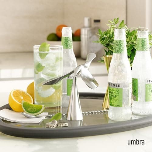 Luxury Umbra Bird Bottle Opener for Wine and Soda, Chrome