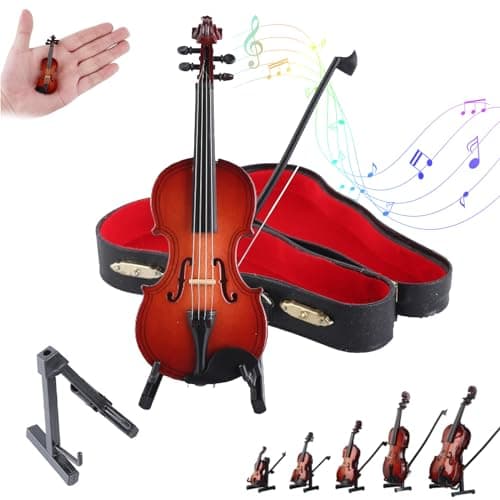 Miniature Violin That Plays Sad Music (4 cm)