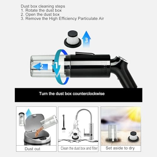 Zerodis 120W Cordless Wet Dry Handheld Vacuum Cleaner