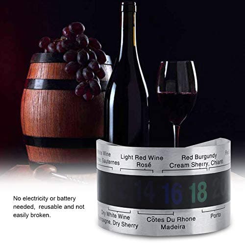 Stainless Steel LCD Digital Thermometer for Wine Beer Homebrewing Champagne Whisky