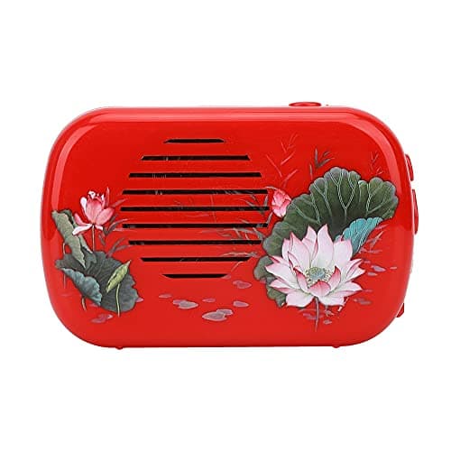 Zerodis Vintage Shortwave Radio, Mini Music Player with 22 Songs (Date Red)