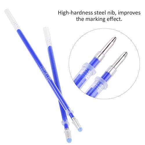 Zerodis 100pcs Blue Heat Erasable Fabric Marking Pens for Quilting and Dressmaking