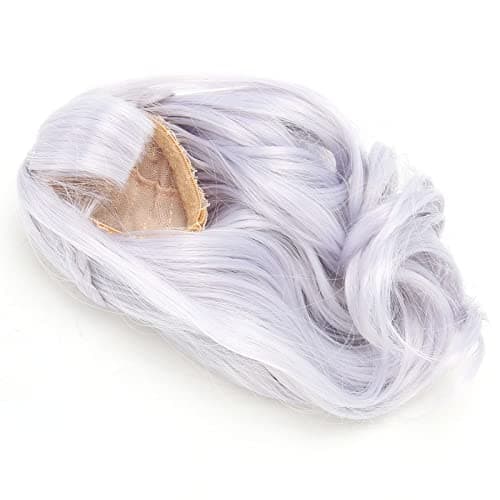 High Temperature Synthetic Blue Long Curly Wig for Dolls (6.1-6.7in Head)