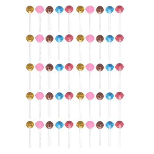50pcs Miniature Candy Decor for Dollhouse DIY Earring Crafting