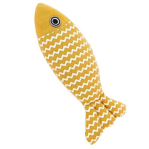 Interactive Bite-Resistant Cat Toy: Cotton Rope Simulation Fish with Fun Design