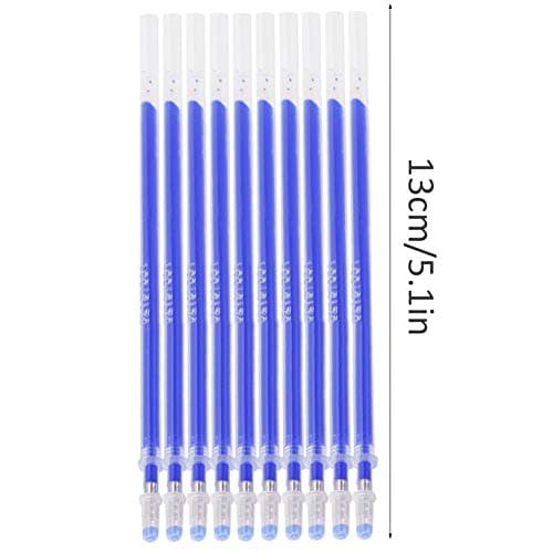 Zerodis 100pcs Blue Heat Erasable Fabric Marking Pens for Quilting and Dressmaking