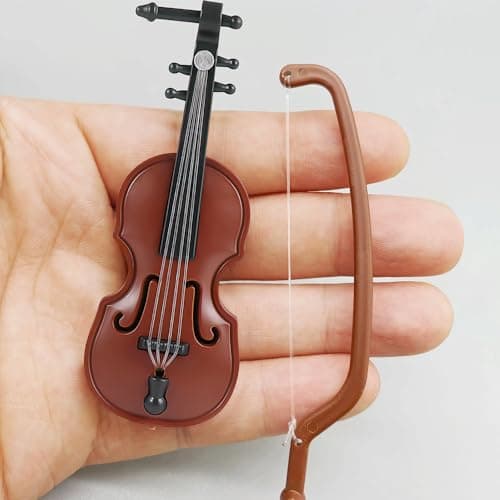 Miniature Violin Set - 20 Mini Musical Instruments for Fairy Gardens and Collectors