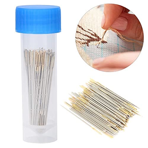 100pcs Metal Embroidery Needles Set with Storage Box