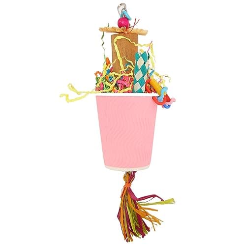 Zerodis Conure Bird Toys for Chewing, Hanging Food & Depression Relief