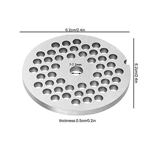 Zerodis Meat Grinder Replacement Blade Plate 5mm Hole Accessories