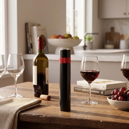 Zerodis Needle Type Wine Bottle Opener, Easy Cork Remover Corkscrew, Travel Portable Pocket Air Pressure Pump Wine Bottle Opener for Home, Restaurant and Party(Red)