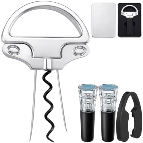 Ah So Wine Opener Set 2 Prong Wine Cork Saver | Corker Wine Large Format Bottle Opener Vintage Bottle Removal Christmas Wine Lover Gift