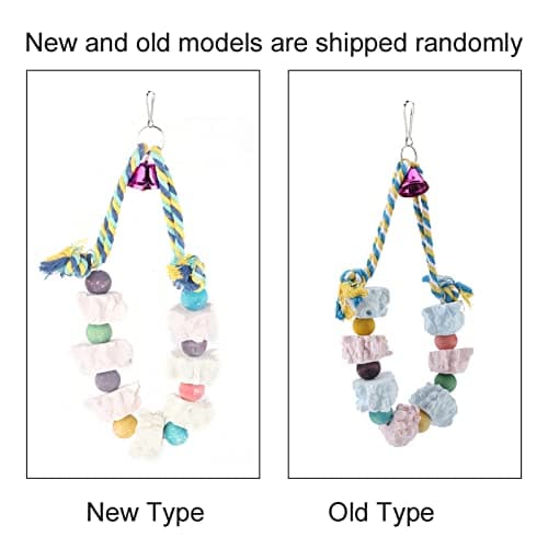 Zerodis Colorful Hanging Foraging Toy for Cockatiels, Parakeets, and Lovebirds