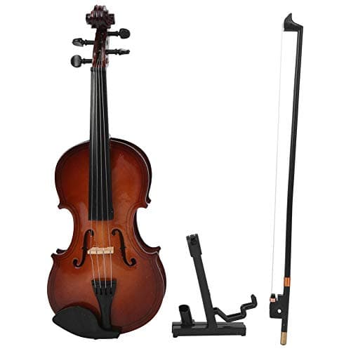 Mini Wooden Violin Model for Home Decoration