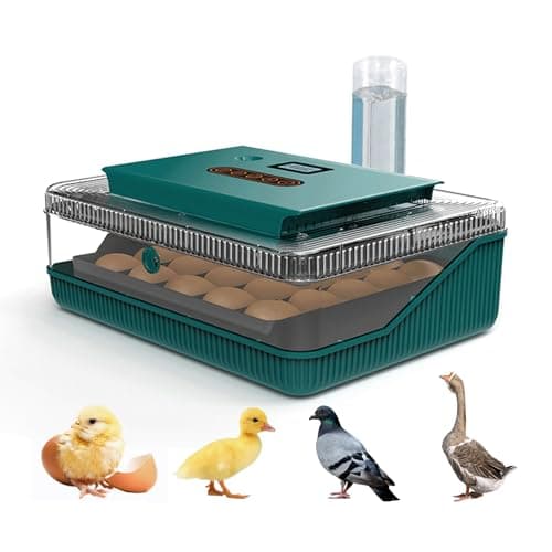 Ovatt Digital Egg Incubator with Auto Turning, Temp & Humidity Control for Hatching Chicken, Duck, Quail, Goose Eggs