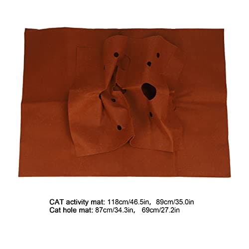 Zerodis Breathable Cat and Dog Activity Play Mat and Tunnel - Bite Resistant Interactive Toy