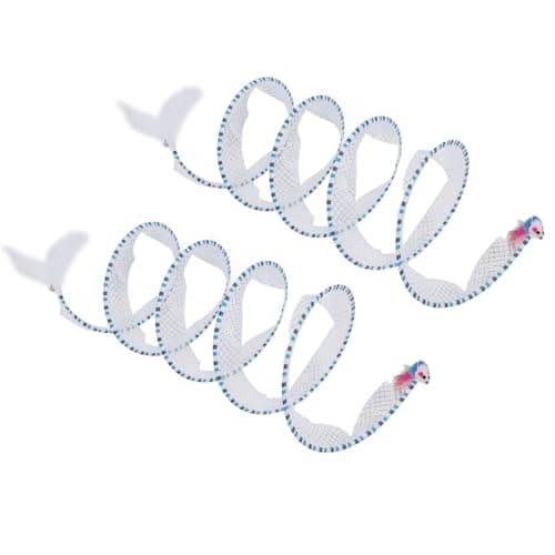 Interactive S- Shaped Elastic Pet Play Tunnel for Cats and Kittens
