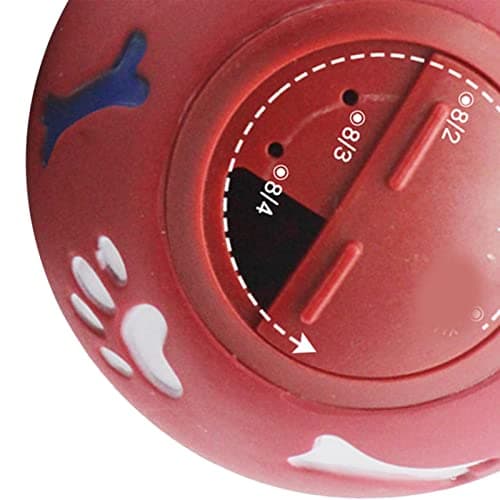 ZeroDis Dog Puzzle Balls Regulate Food Dispensing Plastic Balls Toy Non-Leakage Design (S)