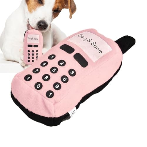 Zerodis Interactive Sounding Plush Dog Chew Toy for Teeth Cleaning