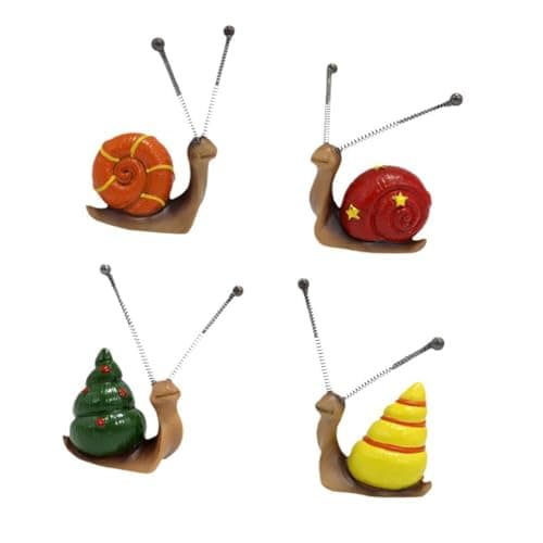 Zerodis Mini Colorful Snail Statue for Garden Landscape Yard Decor