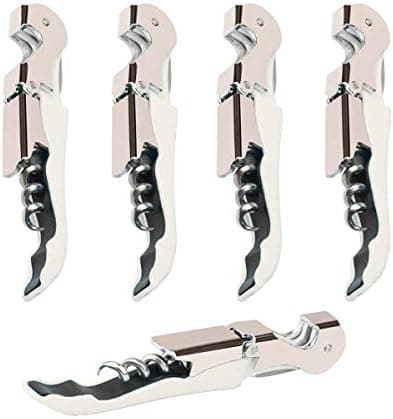 Kit-Home Professional Waiter Corkscrew Wine Openers Set (4 PCS),Upgraded with Heavy Duty Stainless Steel Hinges Wine Key for Restaurant Waiters, Sommelier, Bartenders
