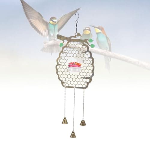 Zerodis Hanging Bird Feeder & Birdbath Bowl, Large Capacity, Unique Design