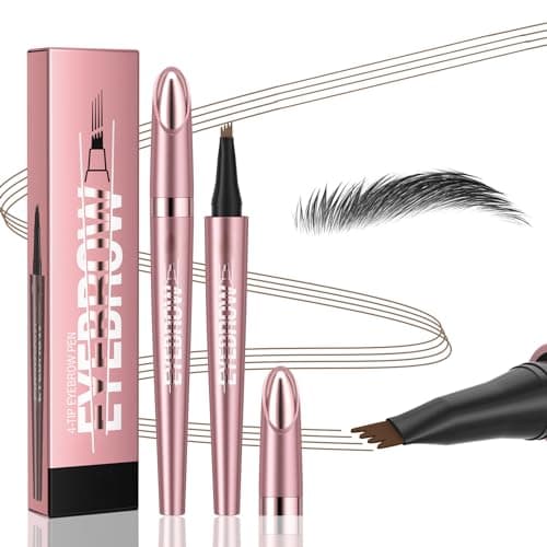 3D Microblading Eyebrow Pencil, 2#Dark Brown, Long-Lasting, Waterproof