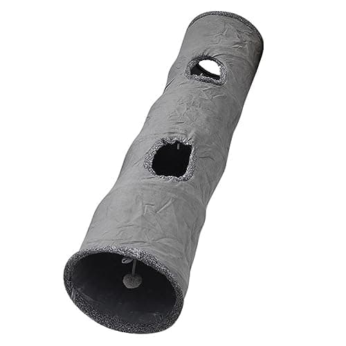 Collapsible Cat Play Tube Tunnel with Peepholes & Bubble Ball