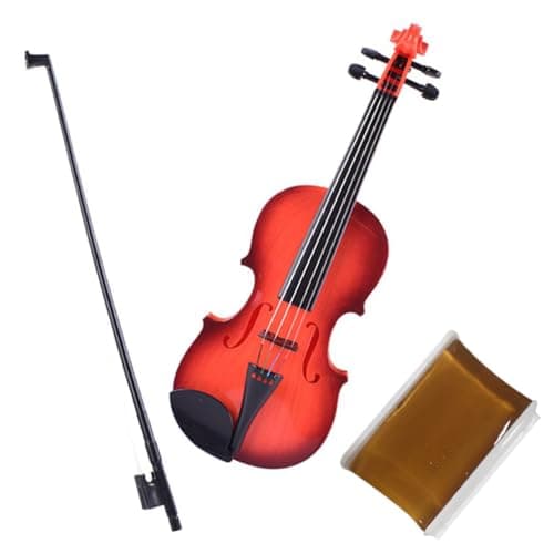 Vaguelly 1 Set Kids Violin Toy with Bow, 4 Strings Educational Musical Toy