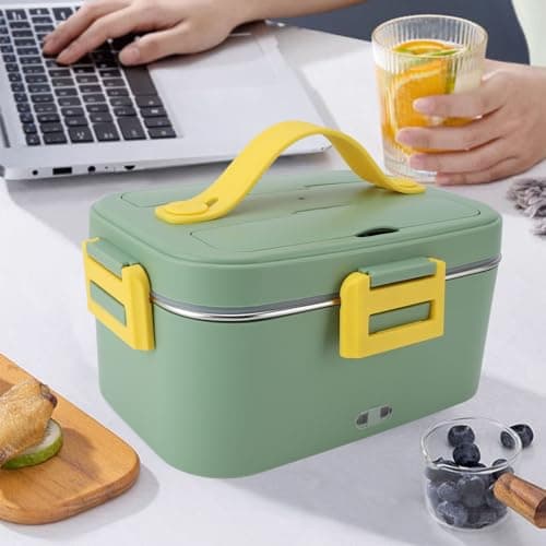 Zerodis Portable Electric Lunch Box – 360° Heating, No Water Needed (Green)