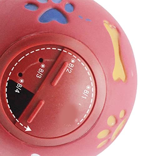 ZeroDis Dog Puzzle Balls Regulate Food Dispensing Plastic Balls Toy Non-Leakage Design (S)