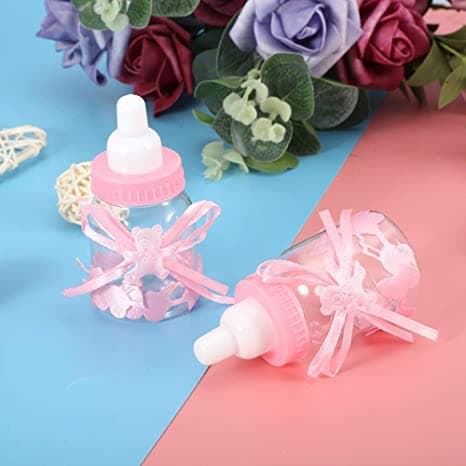 12Pcs Baby Bottle Shower Box Candy Gifts & Decorations