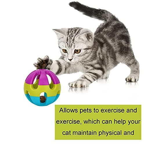 Zerodis Cat Jingle Ball Toy for Indoor Cats and Kittens