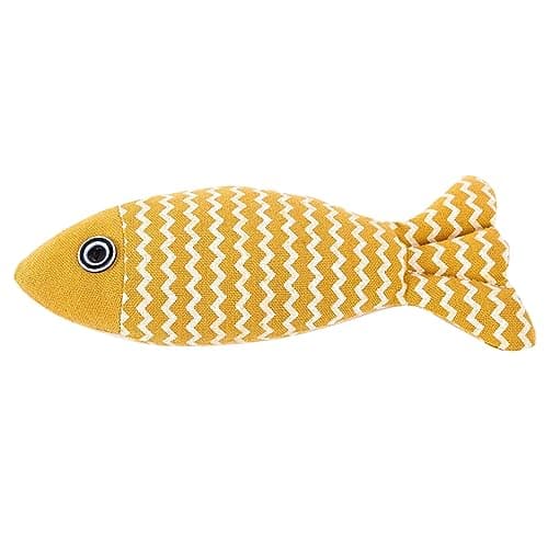 Interactive Bite-Resistant Cat Toy: Cotton Rope Simulation Fish with Fun Design