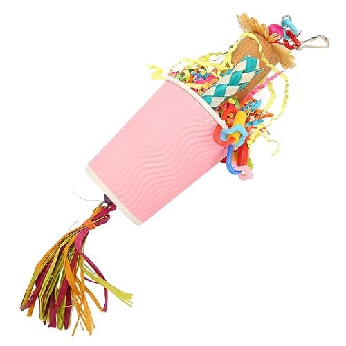 Zerodis Conure Bird Toys for Chewing, Hanging Food & Depression Relief