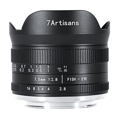 7artisans 7.5mm f2.8 Mark II APS-C Fisheye Lens for Fujifilm Mirrorless Cameras